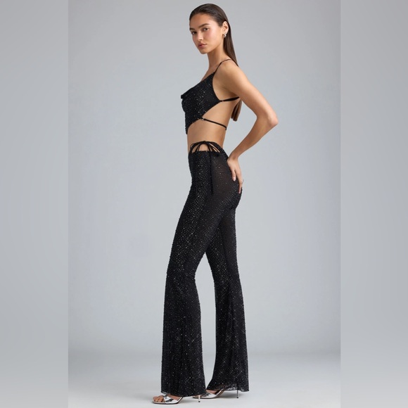 Bratz x Oh Polly RUBY
Embellished Cut-Out Flared Trousers - Picture 4 of 6